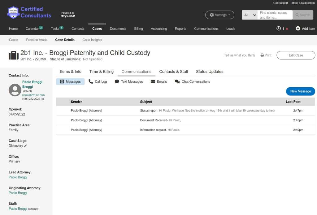 Mycase: Legal Software; Demo, Training, Customization and more