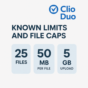 Clio Duo limits