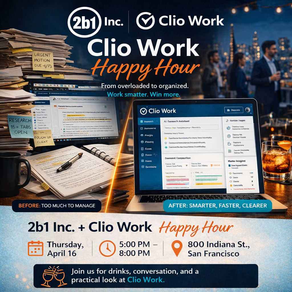Clio Happy Hour event on April 16, 2026