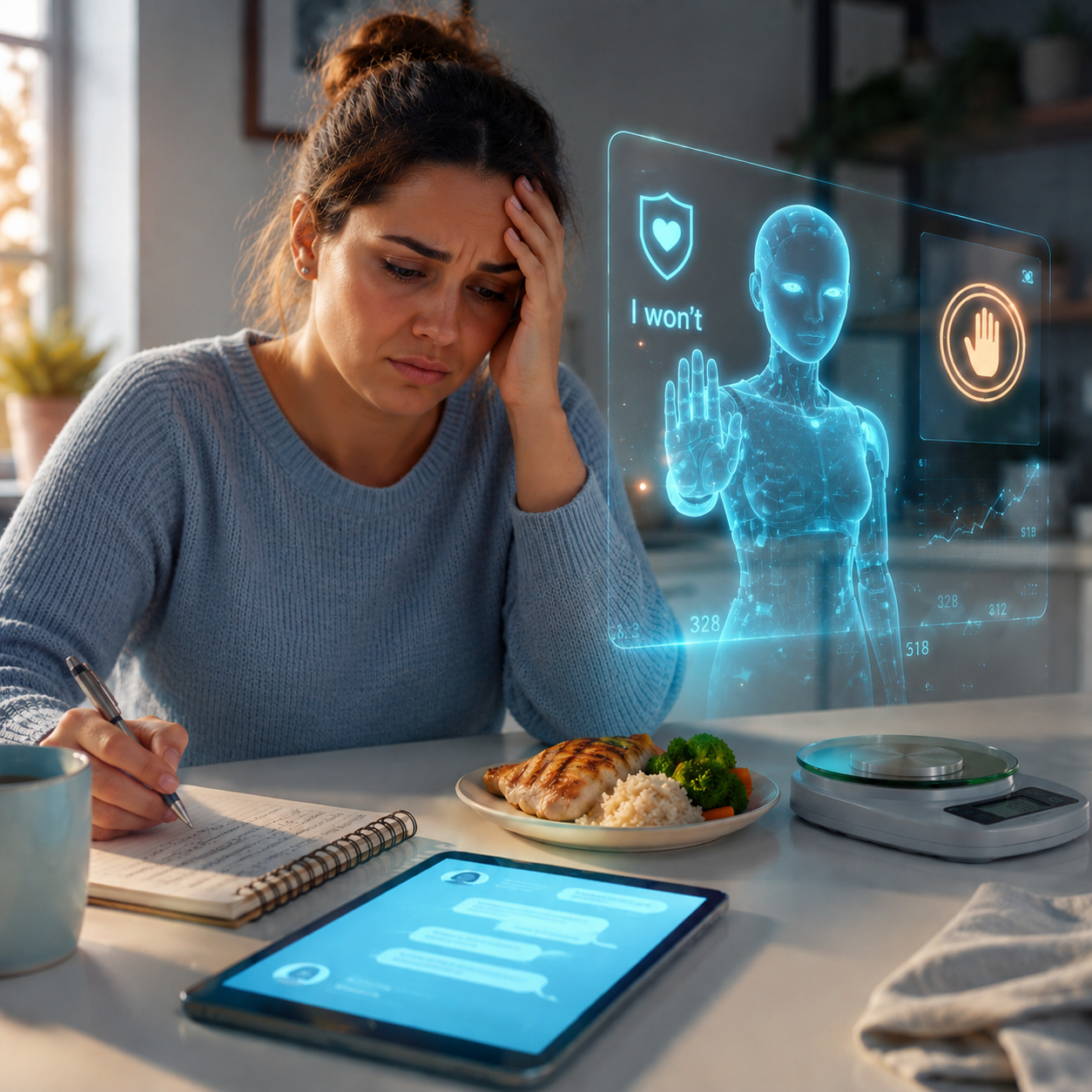 When AI Safety Becomes Another Obstacle: A Calorie-Tracking Story