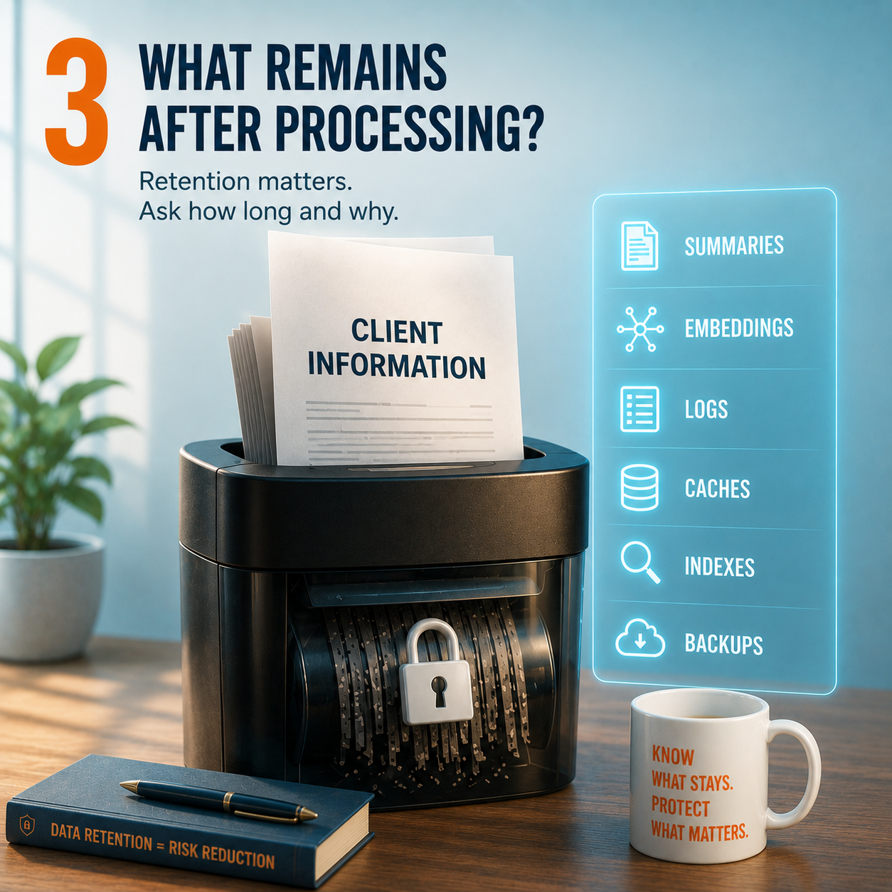 What remains after processing