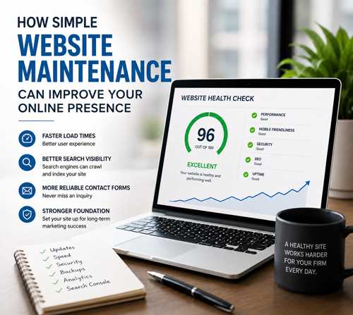 website maintenance can improve online presence